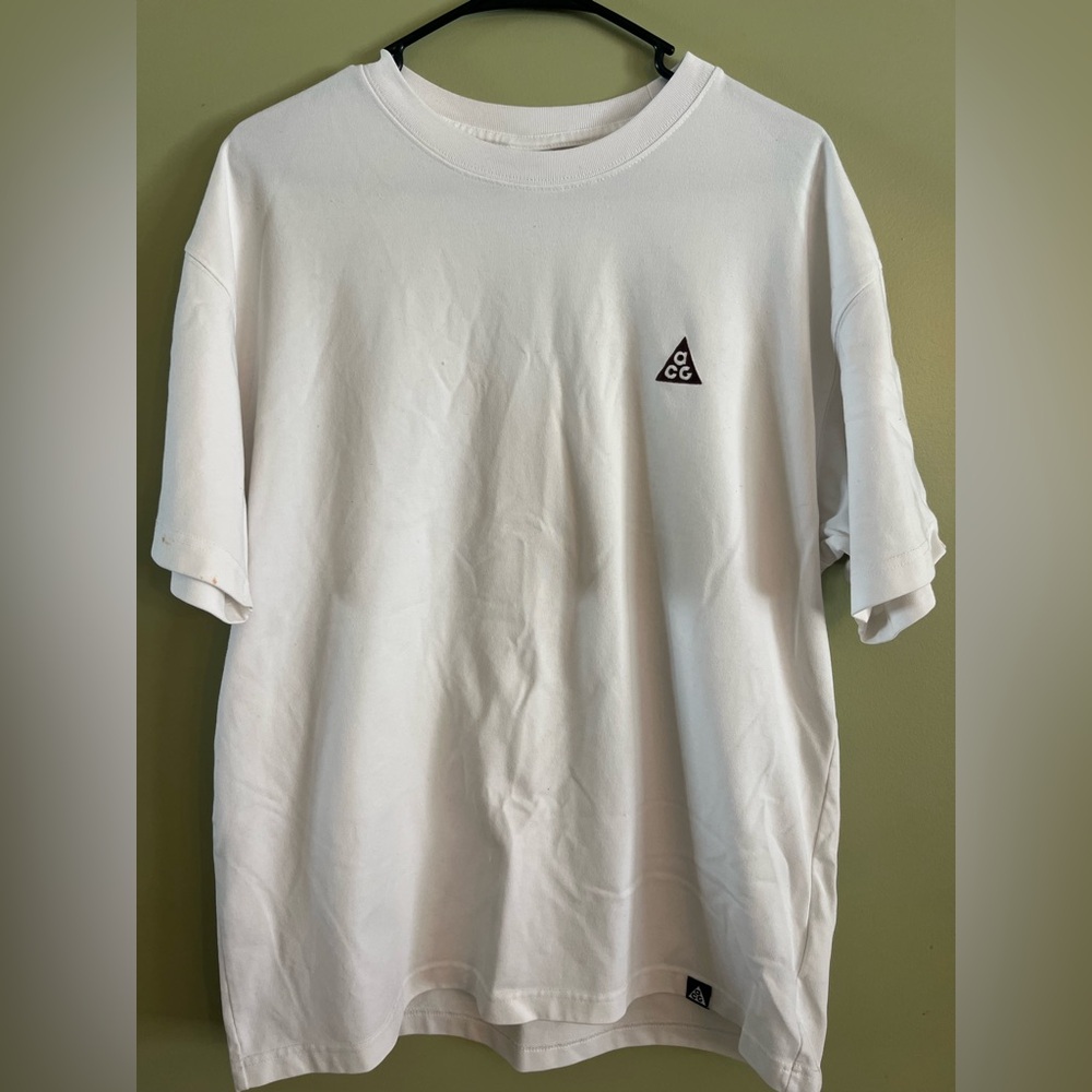 White Short Sleeve Men's Tee
